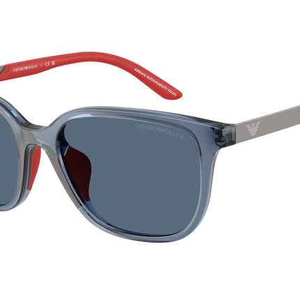 Emporio Armani Kids EK4006U Pillow Sunglasses  627880-Transparent Blue 49-130-16 - Color Map Blue