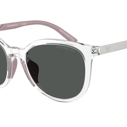 Emporio Armani Kids EK4007U Cat Eye Sunglasses  589387-Shiny Crystal 49-130-17 - Color Map Transparent