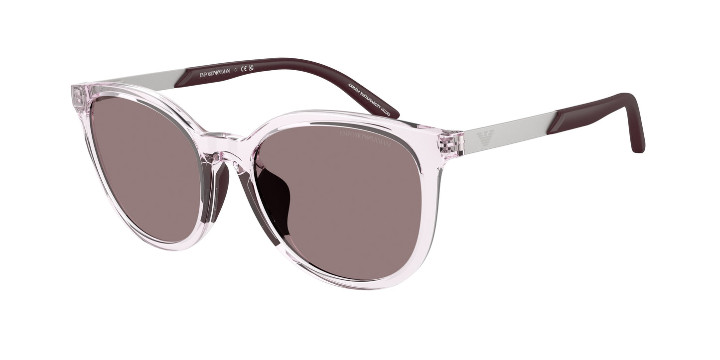 Emporio Armani Kids EK4007U Cat Eye Sunglasses  61397N-Shiny Transparent Pink 49-130-17 - Color Map Pink