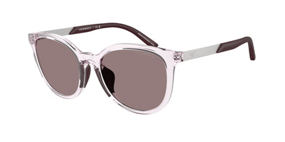 Emporio Armani Kids EK4007U Cat Eye Sunglasses  61397N-Shiny Transparent Pink 49-130-17 - Color Map Pink