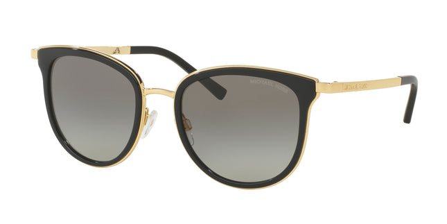 Michael Kors ADRIANNA I MK1010 Cat Eye Sunglasses  110011-Black/Gold 54-135-20 - Color Map Black
