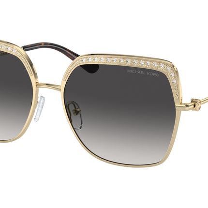 Michael Kors GREENPOINT MK1141 Square Sunglasses  10188G-Light Gold 57-140-16 - Color Map Gold