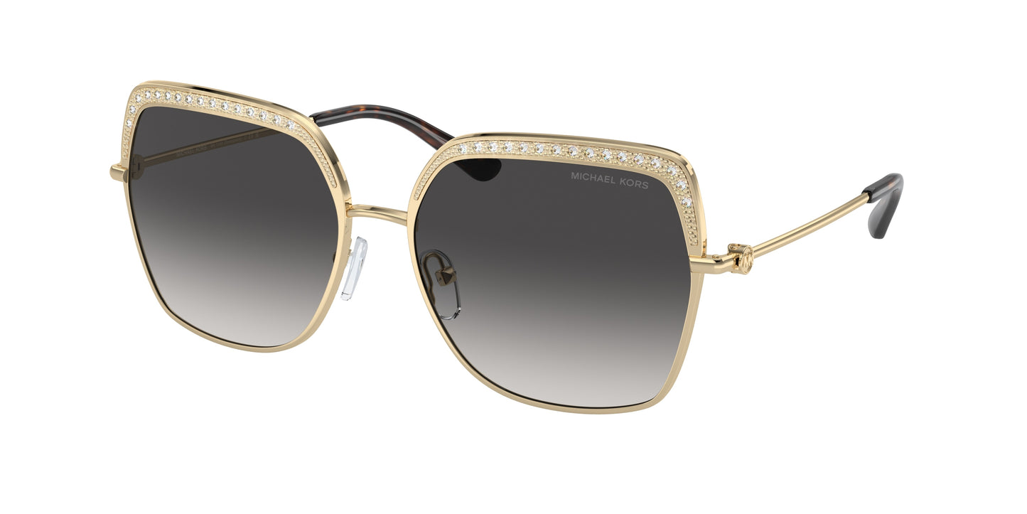 Michael Kors GREENPOINT MK1141 Square Sunglasses  10188G-Light Gold 57-140-16 - Color Map Gold