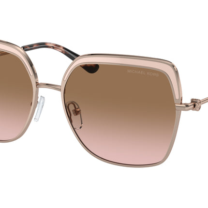Michael Kors GREENPOINT MK1141 Square Sunglasses  110811-Rose Gold 57-140-16 - Color Map Gold