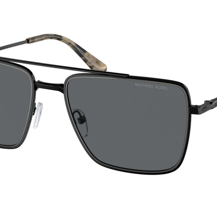 Michael Kors BLUE RIDGE MK1154 Square Sunglasses  100587-Shiny Black 58-145-18 - Color Map Black