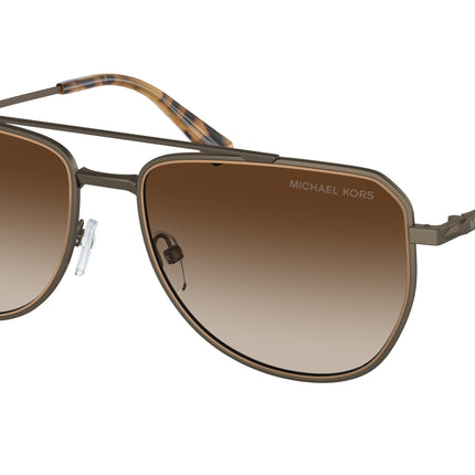 Michael Kors WHISTLER MK1155 Pilot Sunglasses  100113-Matte Husk 58-145-17 - Color Map Grey