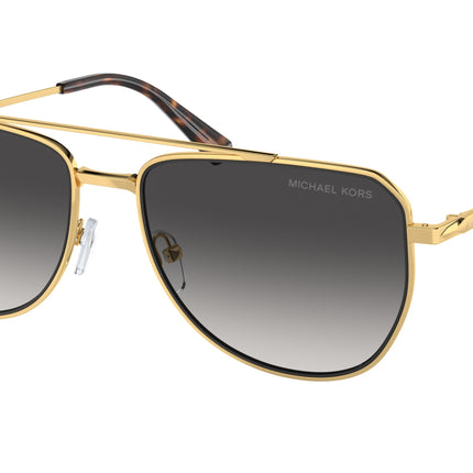 Michael Kors WHISTLER MK1155 Pilot Sunglasses  18968G-Shiny Yellow Gold 58-145-17 - Color Map Gold