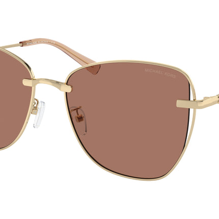Michael Kors BEIJING MK1158D Butterfly Sunglasses  101403-Shiny Light Gold 59-145-17 - Color Map Gold
