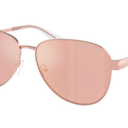Michael Kors BIARRITZ MK1160 Pilot Sunglasses  11086X-Rose Gold 61-145-14 - Color Map Gold
