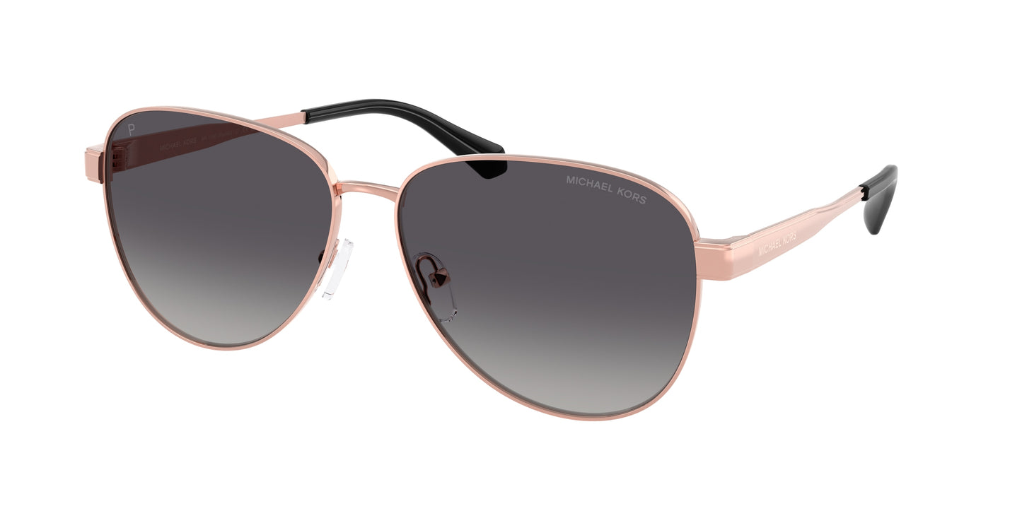 Michael Kors BIARRITZ MK1160 Pilot Sunglasses  1108T3-Rose Gold 61-145-14 - Color Map Gold