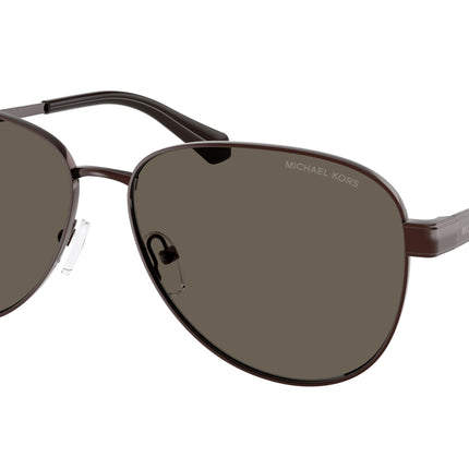 Michael Kors BIARRITZ MK1160 Pilot Sunglasses  1891/3-Chocolate Shiny 61-145-14 - Color Map Brown