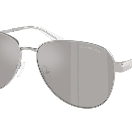 Michael Kors BIARRITZ MK1160 Pilot Sunglasses  18936G-Silver 61-145-14 - Color Map Silver