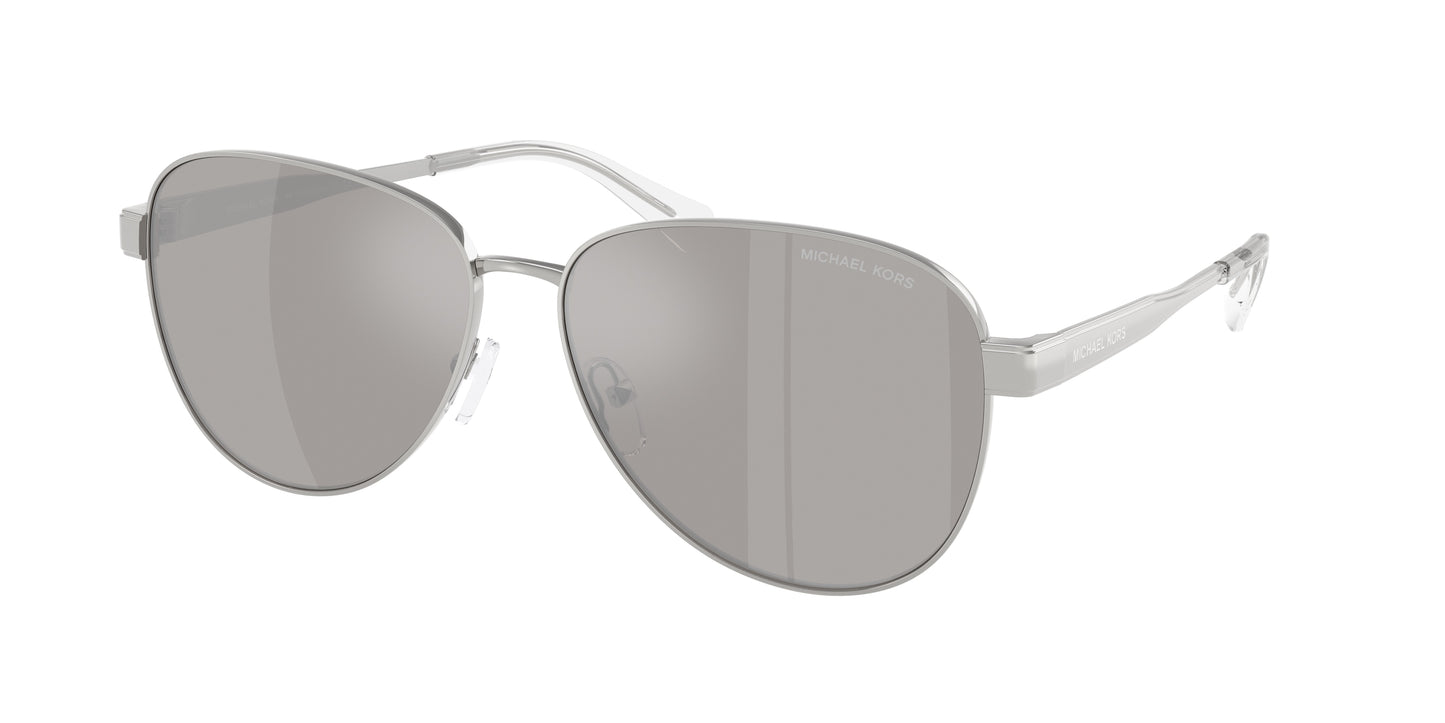 Michael Kors BIARRITZ MK1160 Pilot Sunglasses  18936G-Silver 61-145-14 - Color Map Silver