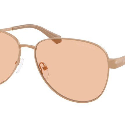 Michael Kors BIARRITZ MK1160 Pilot Sunglasses  190073-Camel 61-145-14 - Color Map Brown