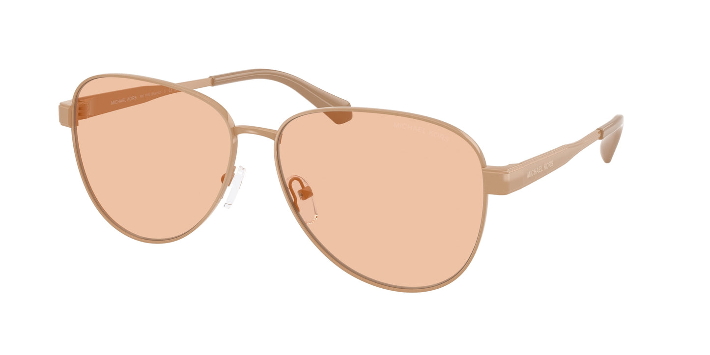 Michael Kors BIARRITZ MK1160 Pilot Sunglasses  190073-Camel 61-145-14 - Color Map Brown