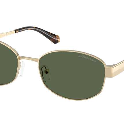Michael Kors MONTE CARLO MK1161 Oval Sunglasses  10149A-Light Gold 56-140-19 - Color Map Gold