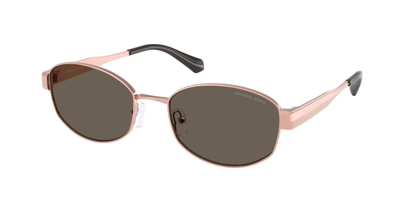 Michael Kors MONTE CARLO MK1161 Oval Sunglasses  1108/3-Rose Gold 56-140-19 - Color Map Gold
