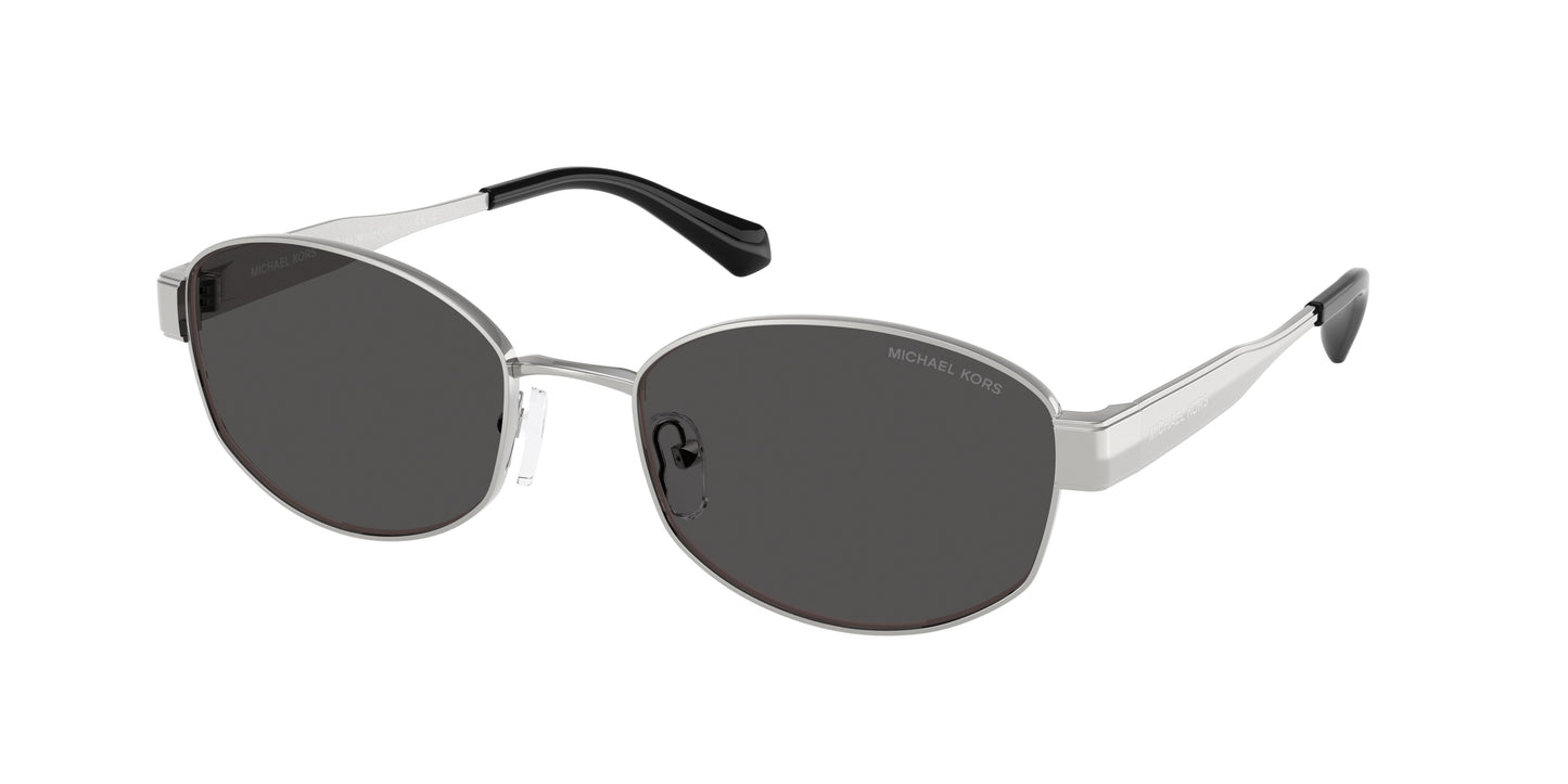 Michael Kors MONTE CARLO MK1161 Oval Sunglasses  189387-Silver 56-140-19 - Color Map Silver