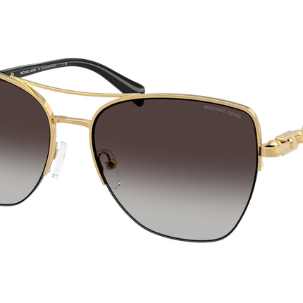 Michael Kors DORADO BEACH MK1163 Square Sunglasses  18968G-Yellow Gold Shiny 57-140-16 - Color Map Gold