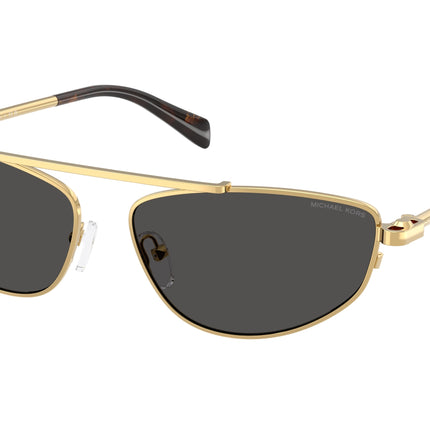 Michael Kors BUENOS AIRES MK1164 Irregular Sunglasses  189687-Yellow Gold Shiny 60-140-15 - Color Map Gold