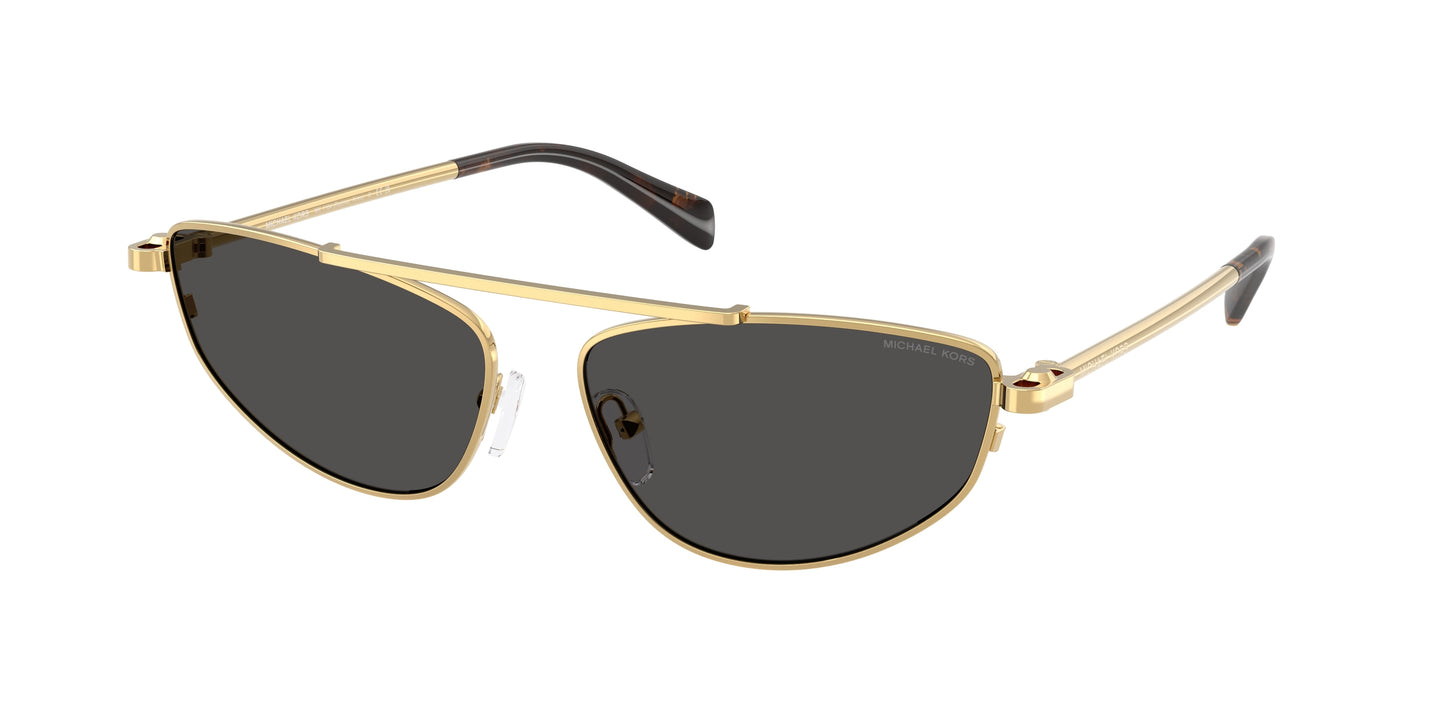 Michael Kors BUENOS AIRES MK1164 Irregular Sunglasses  189687-Yellow Gold Shiny 60-140-15 - Color Map Gold