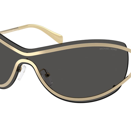 Michael Kors LA PRAIA MK1166 Irregular Sunglasses  101487-Light Gold Shiny 38-110-138 - Color Map Gold