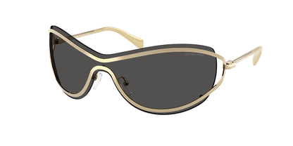 Michael Kors LA PRAIA MK1166 Irregular Sunglasses  101487-Light Gold Shiny 38-110-138 - Color Map Gold