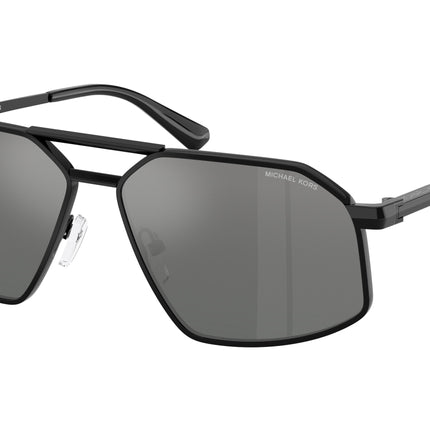 Michael Kors MAR VISTA MK1167 Irregular Sunglasses  100588-Black Shiny 60-145-13 - Color Map Black