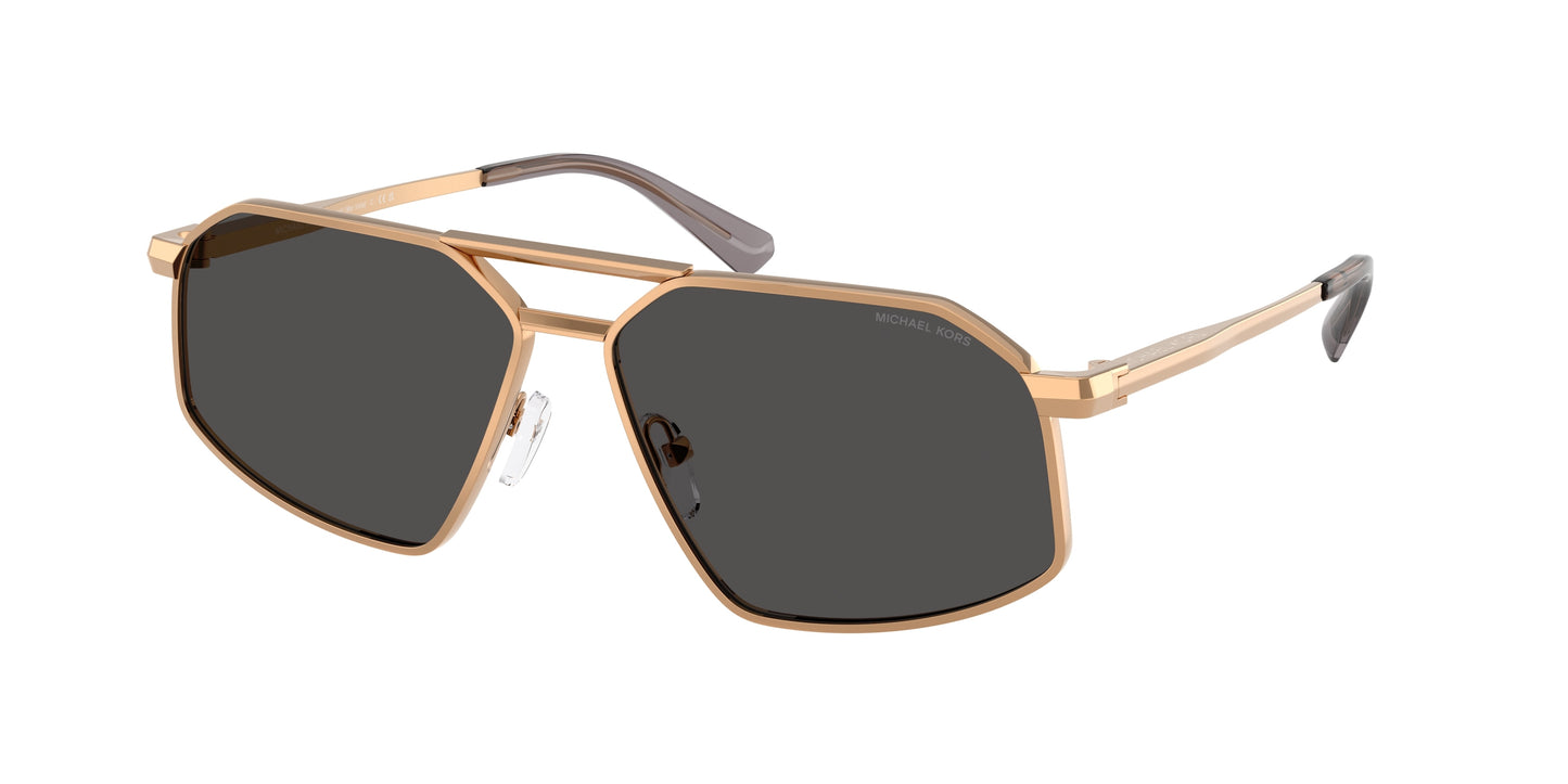 Michael Kors MAR VISTA MK1167 Irregular Sunglasses  189987-Beige Gold 60-145-13 - Color Map Bronze