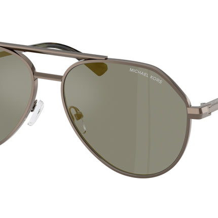 Michael Kors BRENTWOOD MK1168 Pilot Sunglasses  10014T-Matte Husk 60-145-15 - Color Map Grey