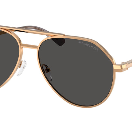 Michael Kors BRENTWOOD MK1168 Pilot Sunglasses  189987-Beige Gold 60-145-15 - Color Map Bronze