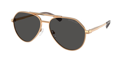 Michael Kors BRENTWOOD MK1168 Pilot Sunglasses  189987-Beige Gold 60-145-15 - Color Map Bronze
