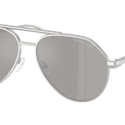 Michael Kors BRENTWOOD MK1168 Pilot Sunglasses  19036G-Matte Silver 60-145-15 - Color Map Silver