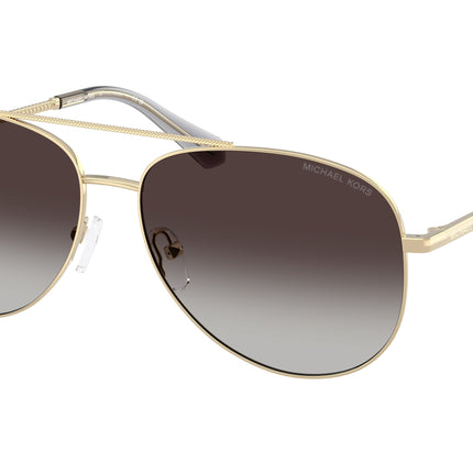 Michael Kors PERLEDO MK1172 Pilot Sunglasses  10148G-Light Gold 58-140-14 - Color Map Gold