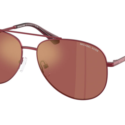 Michael Kors PERLEDO MK1172 Pilot Sunglasses  1904E4-Burgundy 58-140-14 - Color Map Violet