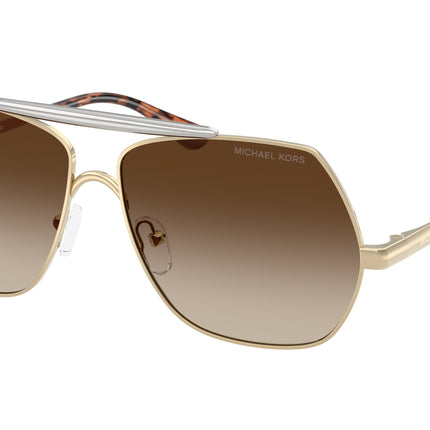 Michael Kors DENVER MK1173 Pilot Sunglasses  101413-Light Gold 58-140-13 - Color Map Gold