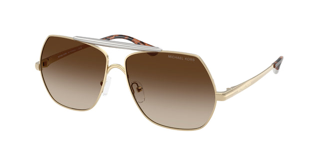 Michael Kors DENVER MK1173 Pilot Sunglasses  101413-Light Gold 58-140-13 - Color Map Gold