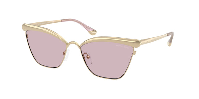Michael Kors SCOTTSDALE MK1174 Cat Eye Sunglasses  101469-Light Gold 56-140-16 - Color Map Gold