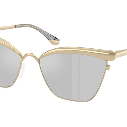 Michael Kors SCOTTSDALE MK1174 Cat Eye Sunglasses  1014Z6-Light Gold 56-140-16 - Color Map Gold