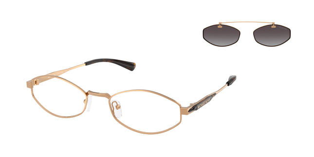 Michael Kors PALO ALTO MK1175 Oval Sunglasses  19053C-Beige Gold 56-145-20 - Color Map Brown