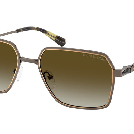 Michael Kors DANA POINT MK1176 Square Sunglasses  10017Z-Matte Husk 57-145-18 - Color Map Grey