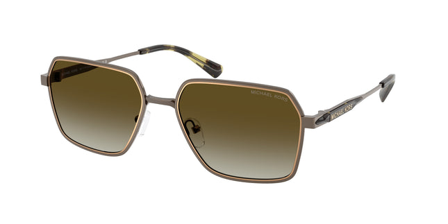 Michael Kors DANA POINT MK1176 Square Sunglasses  10017Z-Matte Husk 57-145-18 - Color Map Grey