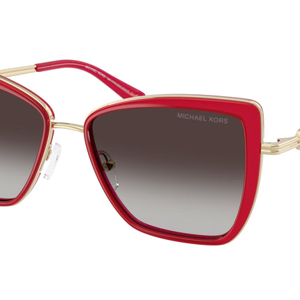 Michael Kors SEA ISLAND MK1178 Butterfly Sunglasses  40578G-Raspberry 55-140-16 - Color Map Red