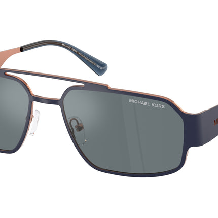 Michael Kors CAPE TOWN MK1182 Rectangle Sunglasses  12076G-Navy 58-145-17 - Color Map Blue