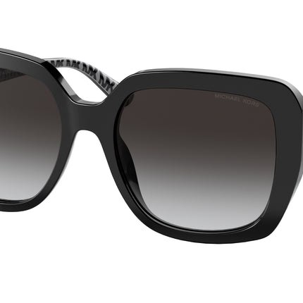 Michael Kors MANHASSET MK2140 Square Sunglasses  30058G-Black 55-140-18 - Color Map Black