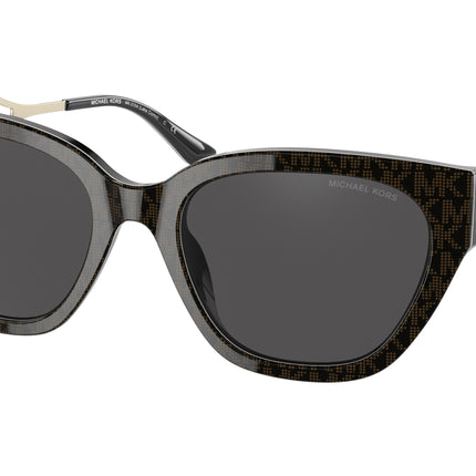 Michael Kors LAKE COMO MK2154 Square Sunglasses  370687-Brown Signature Pvc 54-140-19 - Color Map Brown