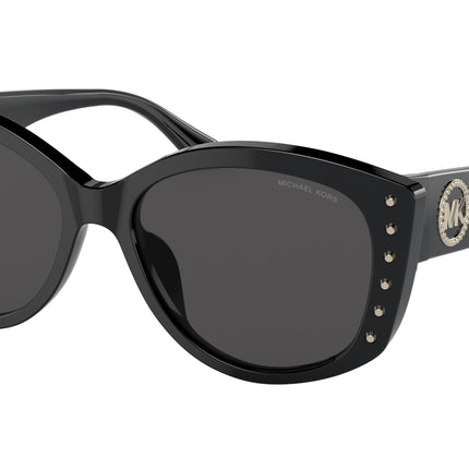 Michael Kors CHARLESTON MK2175U Irregular Sunglasses  300587-Black 54-140-16 - Color Map Black