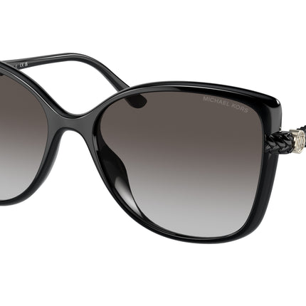 Michael Kors MALTA MK2181U Butterfly Sunglasses  30058G-Black 57-140-16 - Color Map Black