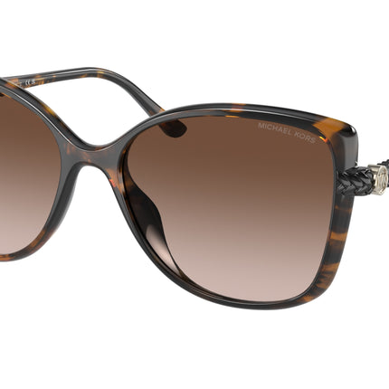 Michael Kors MALTA MK2181U Butterfly Sunglasses  300613-Dark Tortoise 57-140-16 - Color Map Tortoise