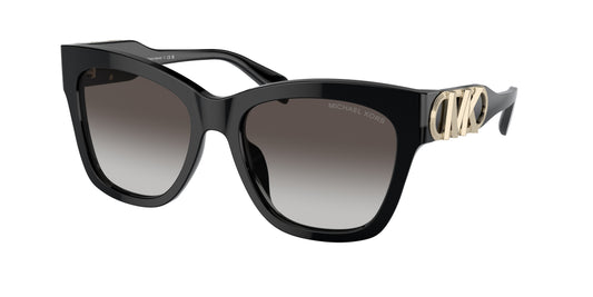 Michael Kors EMPIRE SQUARE MK2182U Butterfly Sunglasses  30058G-Black 55-140-18 - Color Map Black